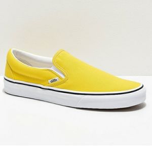 👟VANS SLIP-ONS/CANVAS/UNISEX/GOLDEN YELLOW
